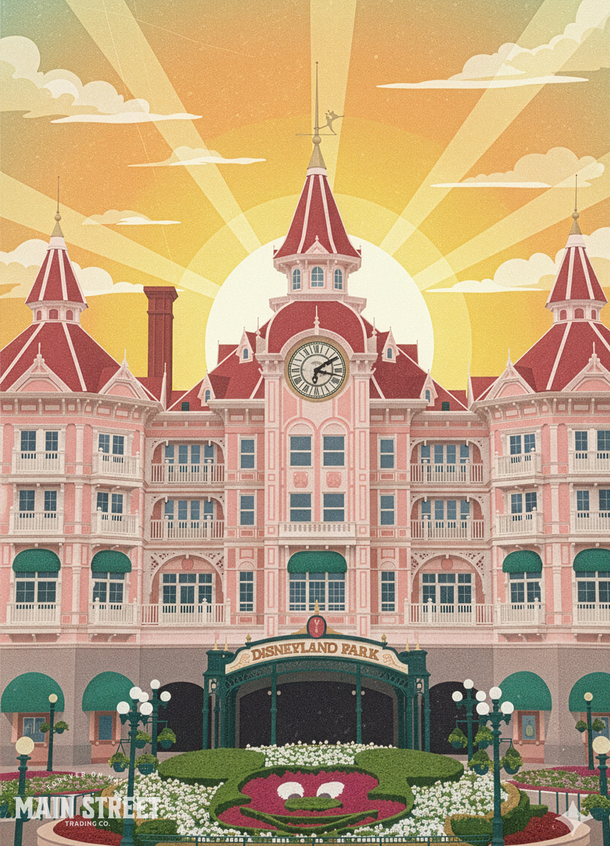 Disneyland Paris Main Street Print | Without Logo