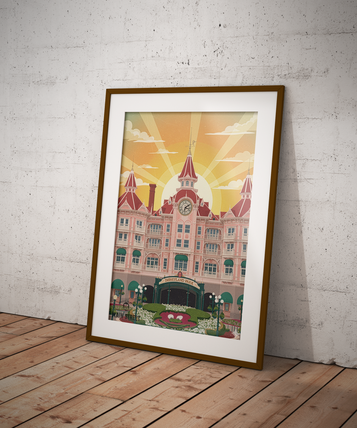 Disneyland Paris Main Street Print | Without Logo