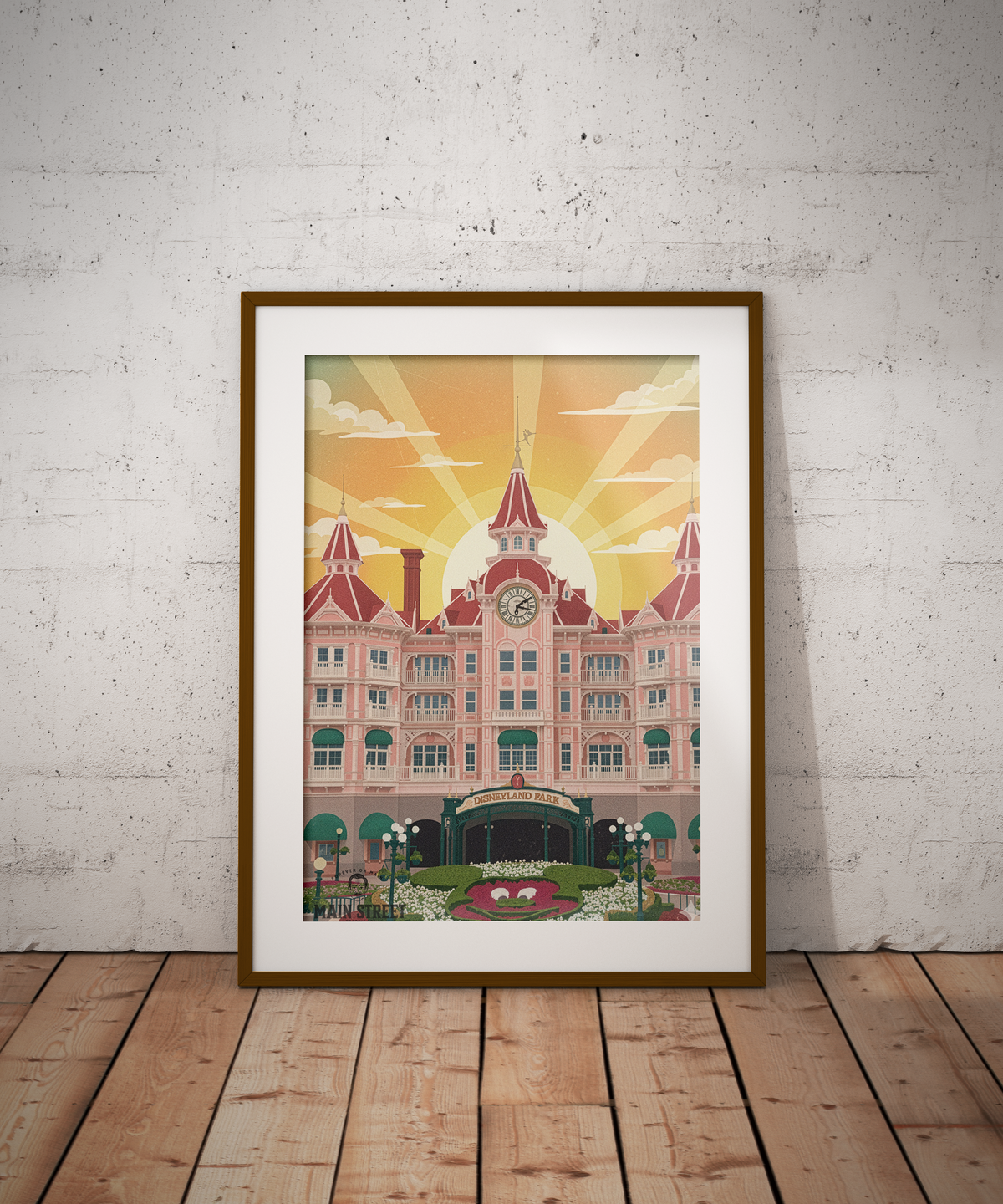Disneyland Paris Main Street Print | Without Logo