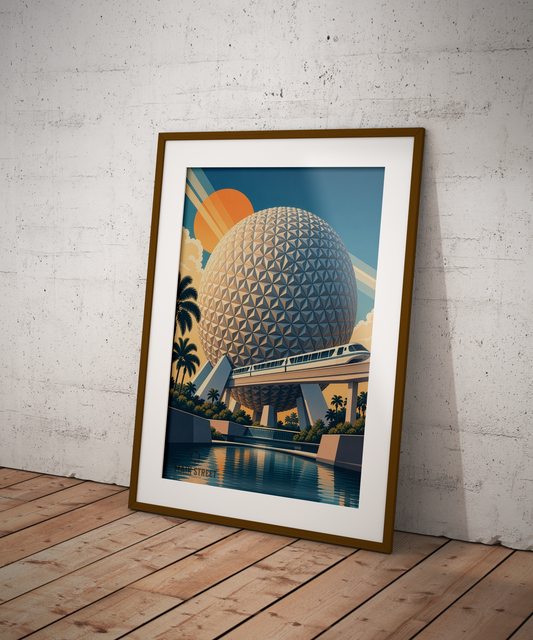 EPCOT Monorail Print Walt Disney World | Without Logo