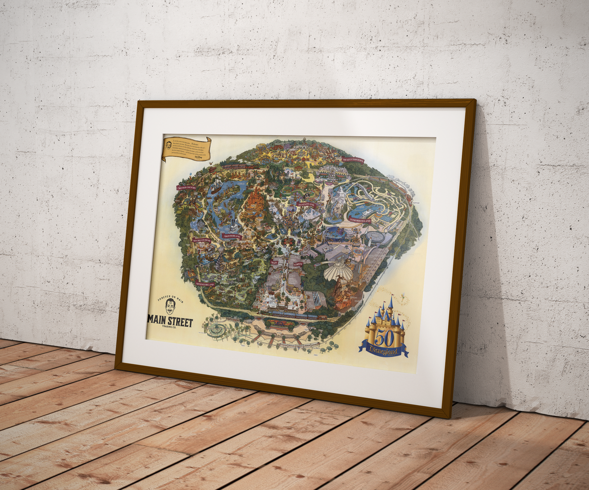 Walt Disney in California Magic Kingdom Map | Without Logo