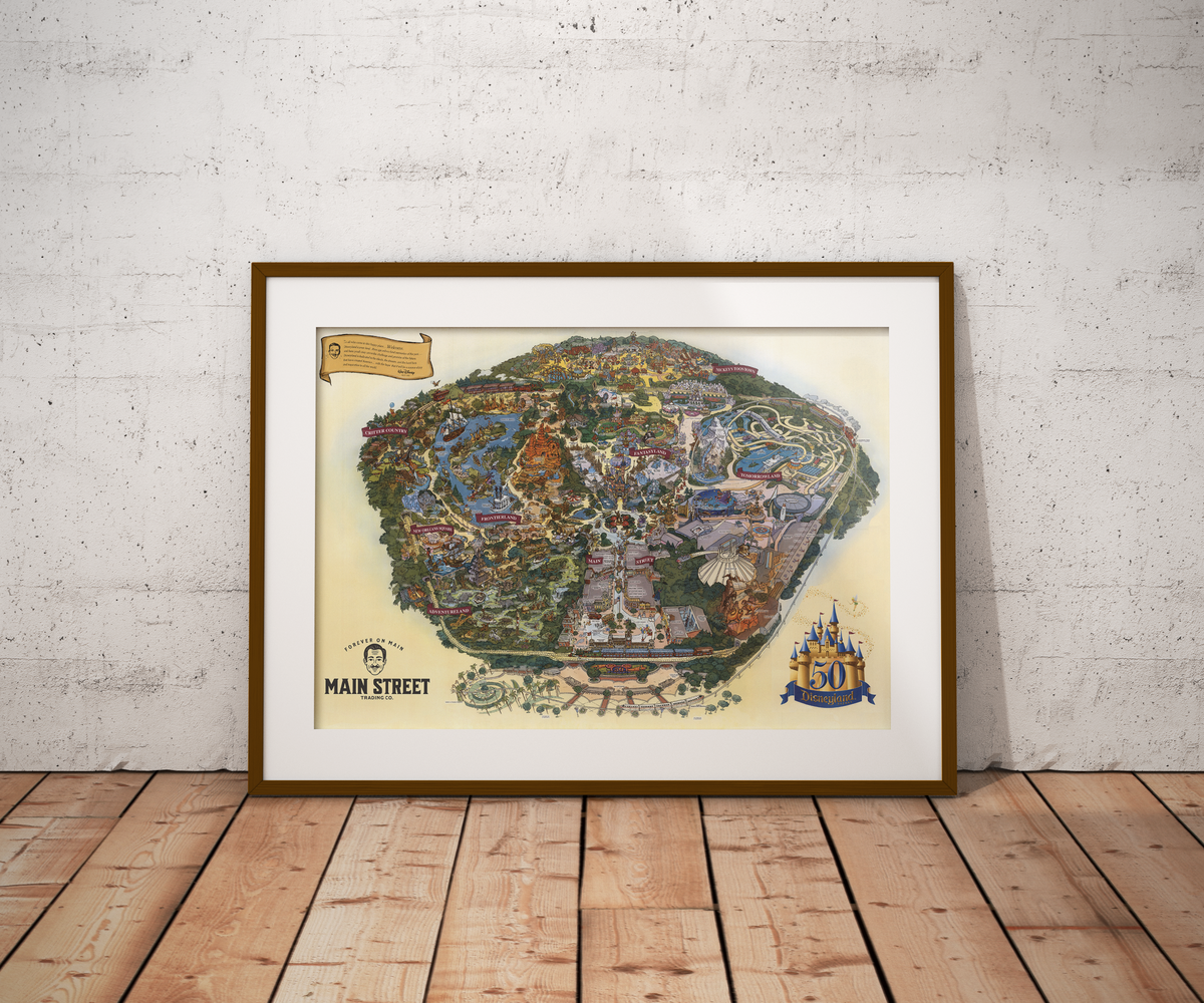 Walt Disney in California Magic Kingdom Map | Without Logo
