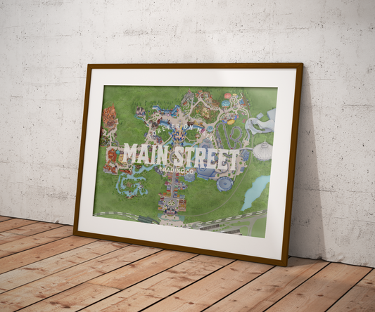 Magic Kingdom Map Print Walt Disney World | With Logo